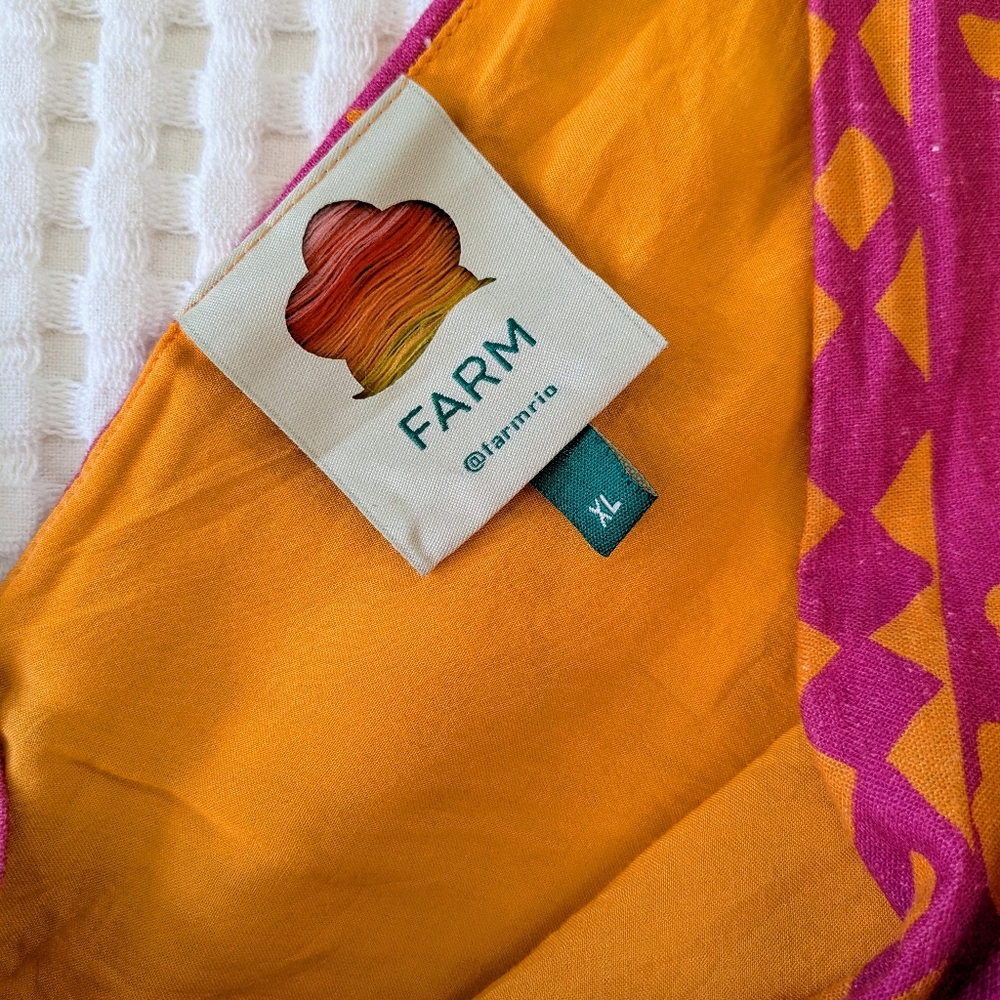 FARM Rio Pink and Orange Mini Dress - Picture 9 of 16